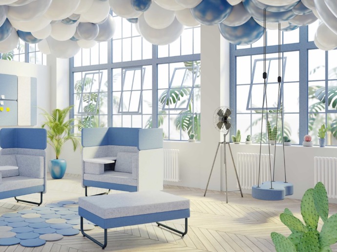 Pouf Lounge și Leagăn TAPA