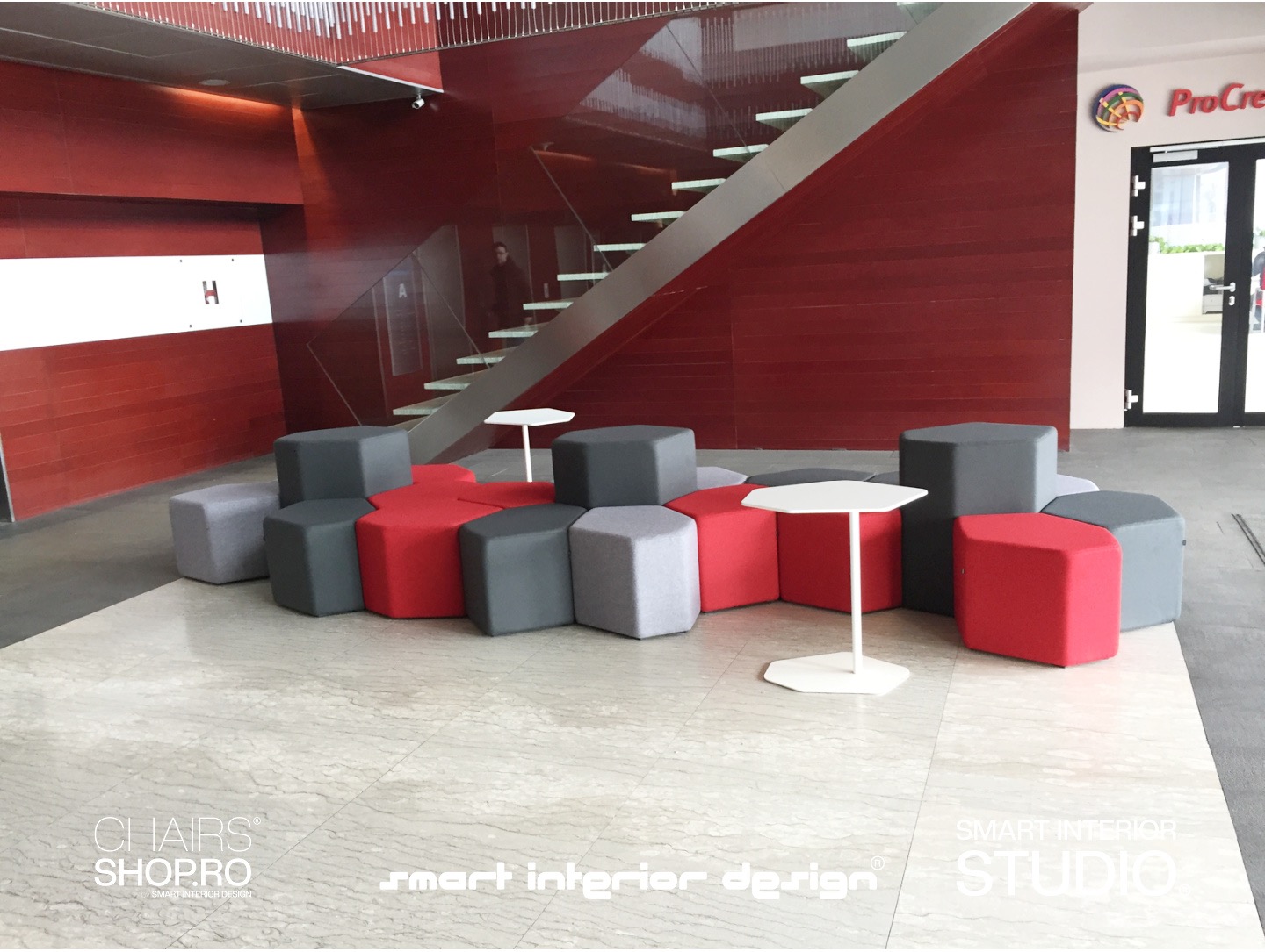 Amenajare lobby cladire de birou