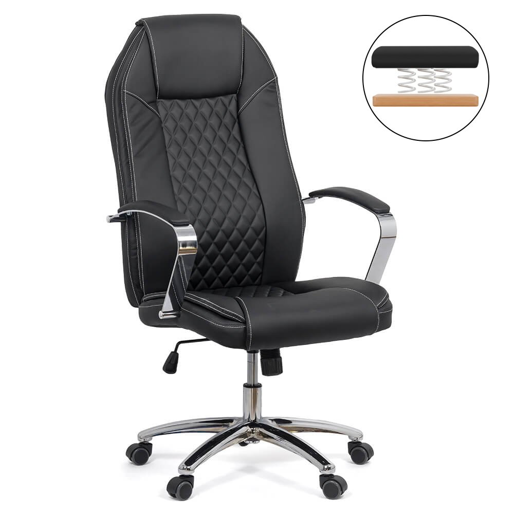 Scaun directorial OFF 313 negru - 6.webp