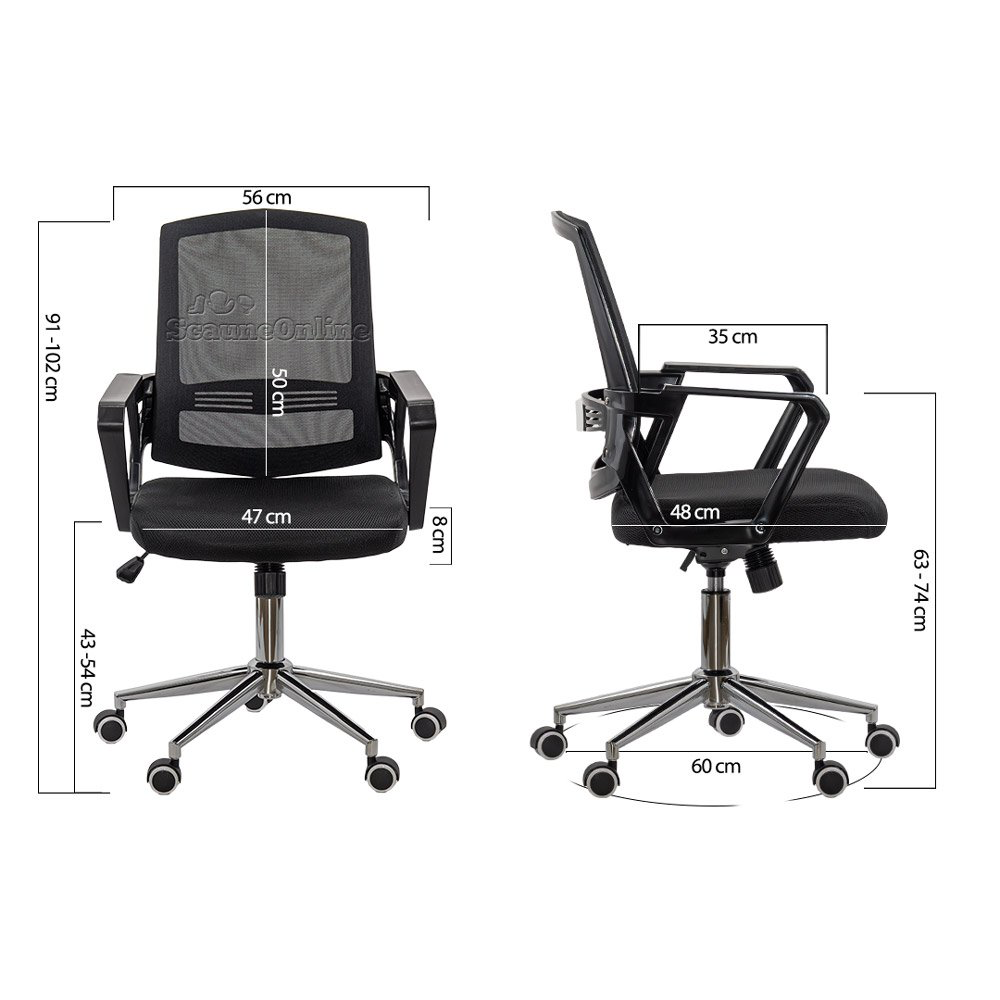 Scaun birou OFF 624 M - 1.webp