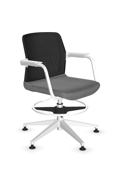 Scaun de Birou Wind Low White Mesh - 1.jpg