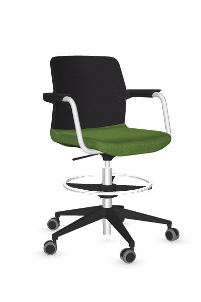 Scaun de Birou Wind Low Black Mesh Castors - 10-2.jpg