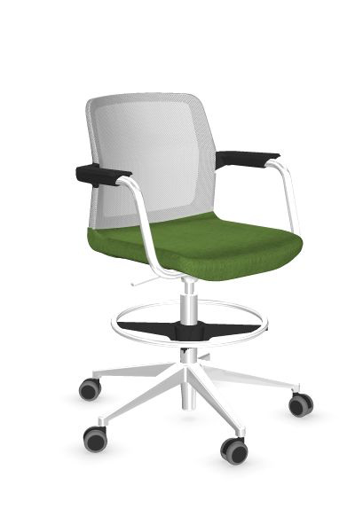 Scaun de Birou Wind Low Black Mesh Castors - 7-2.jpg