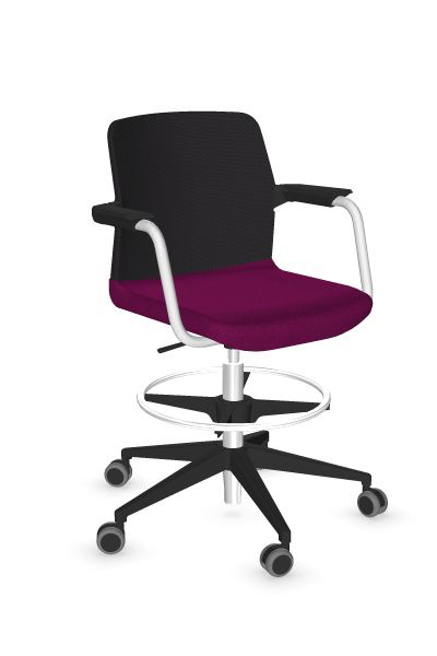 Scaun de Birou Wind Low Black Mesh Castors - 14-2.jpg