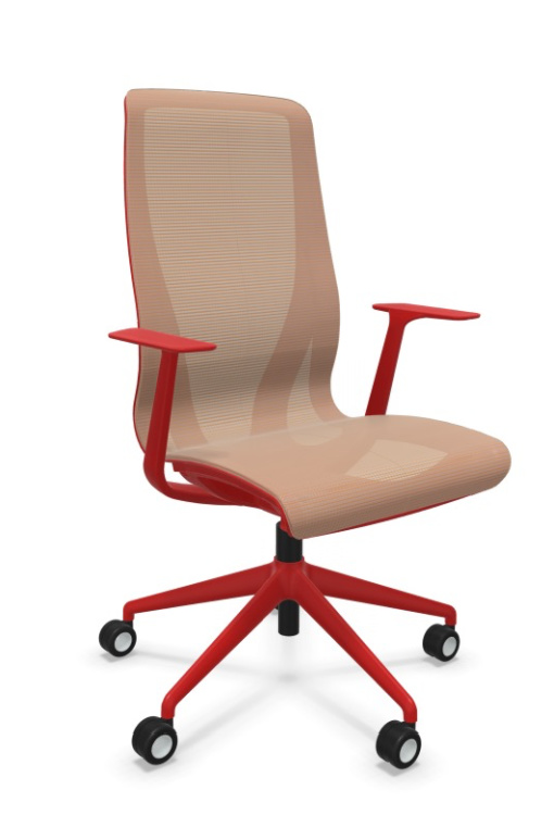 Scaun de Birou D-Chair Red - 1.webp