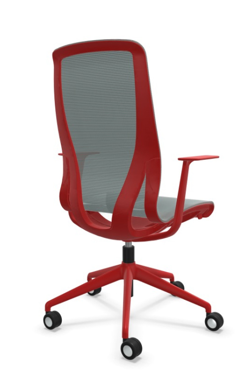 Scaun de Birou D-Chair Red - 8.webp