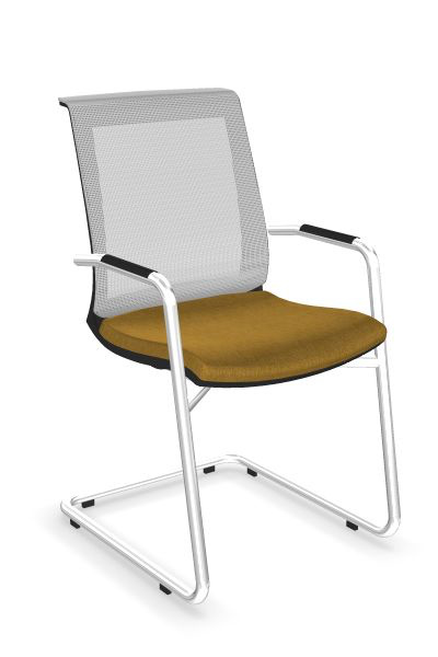 Scaun de Vizitator Eva Black Cantilever - 6-2.jpg