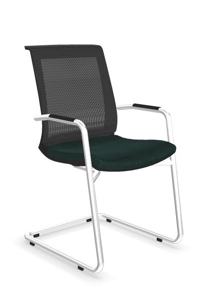 Scaun de Vizitator Eva Black Cantilever - 4-2.jpg