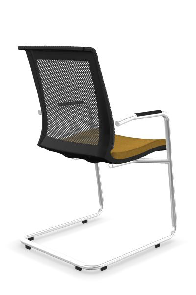 Scaun de Vizitator Eva Black Cantilever - 8-2.jpg