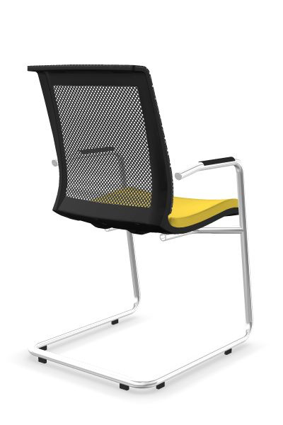 Scaun de Vizitator Eva Black Cantilever - 9-2.jpg