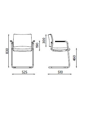 Scaun de Vizitator Intrata V31 CF ARM - 2.jpeg