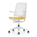Scaun de Birou With Me White Seat Upholtered - 1.jpeg
