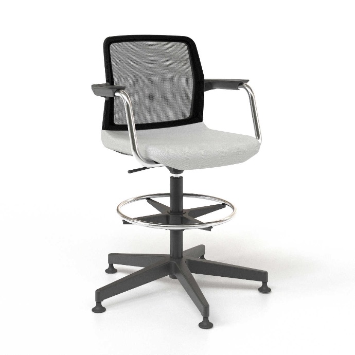 Scaun de Birou Wind Low Black Mesh