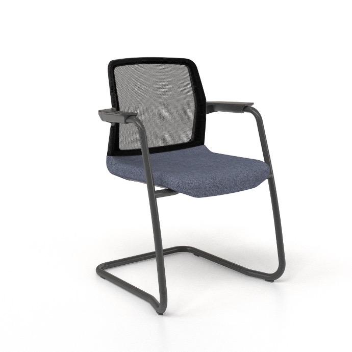 Scaun de Conferinta Wind Black Cantilever