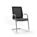 Scaun de Vizitator Eva Black Cantilever