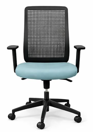 Scaun birou Ayla piele ecologica Turquaz - Livrare in 48 ore