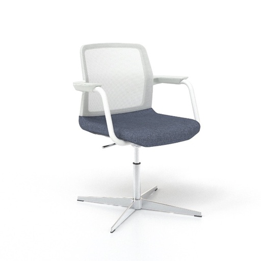 Scaun de Conferinta Wind Star Mesh White