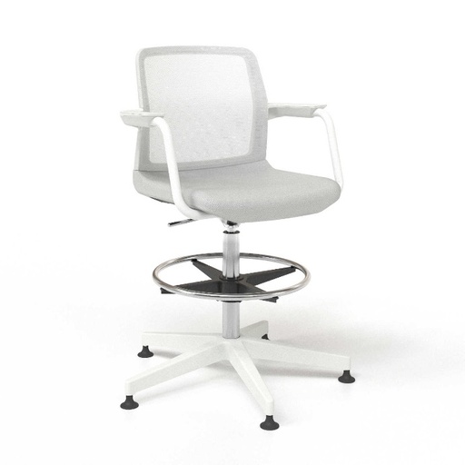Scaun de Birou Wind Low White Mesh