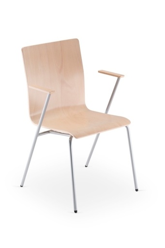 Scaun de Vizitator Fen 4L-Arm Wood
